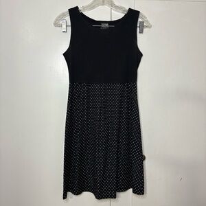 Vintage 80s/90s Knapp Studio Black White Polkadot Mini Dress